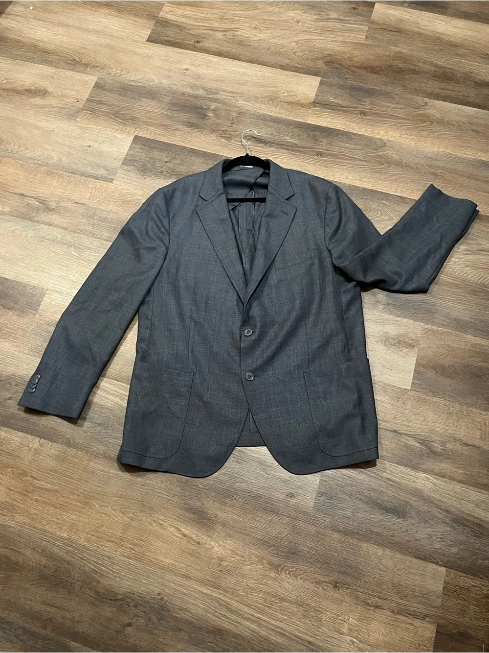 Peter Millar 100% Wool Suitcoat / Sport Coat | Charcoal Gray | 46R